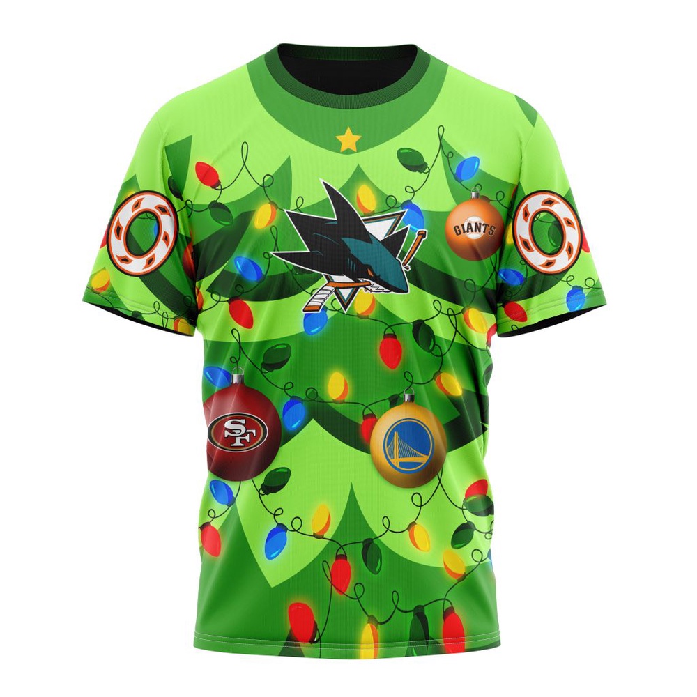 NHL San Jose Sharks Specialized Christmass Tree Color And City's Sport Teams Hoodie, T Shirt, NHL 3D Shirt NHL San Jose Sharks Specialized Christmass Tree Color And City's Sport Teams Hoodie, T Shirt, NHL 3D Shirt