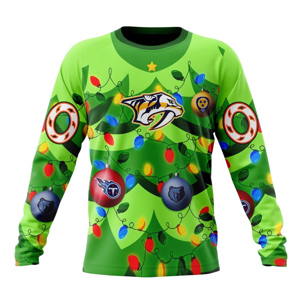 NHL Nashville Predators Specialized Christmass Tree Color And City's Sport Teams Hoodie, T Shirt, NHL 3D Shirt NHL Nashville Predators Specialized Christmass Tree Color And City's Sport Teams Hoodie, T Shirt, NHL 3D Shirt