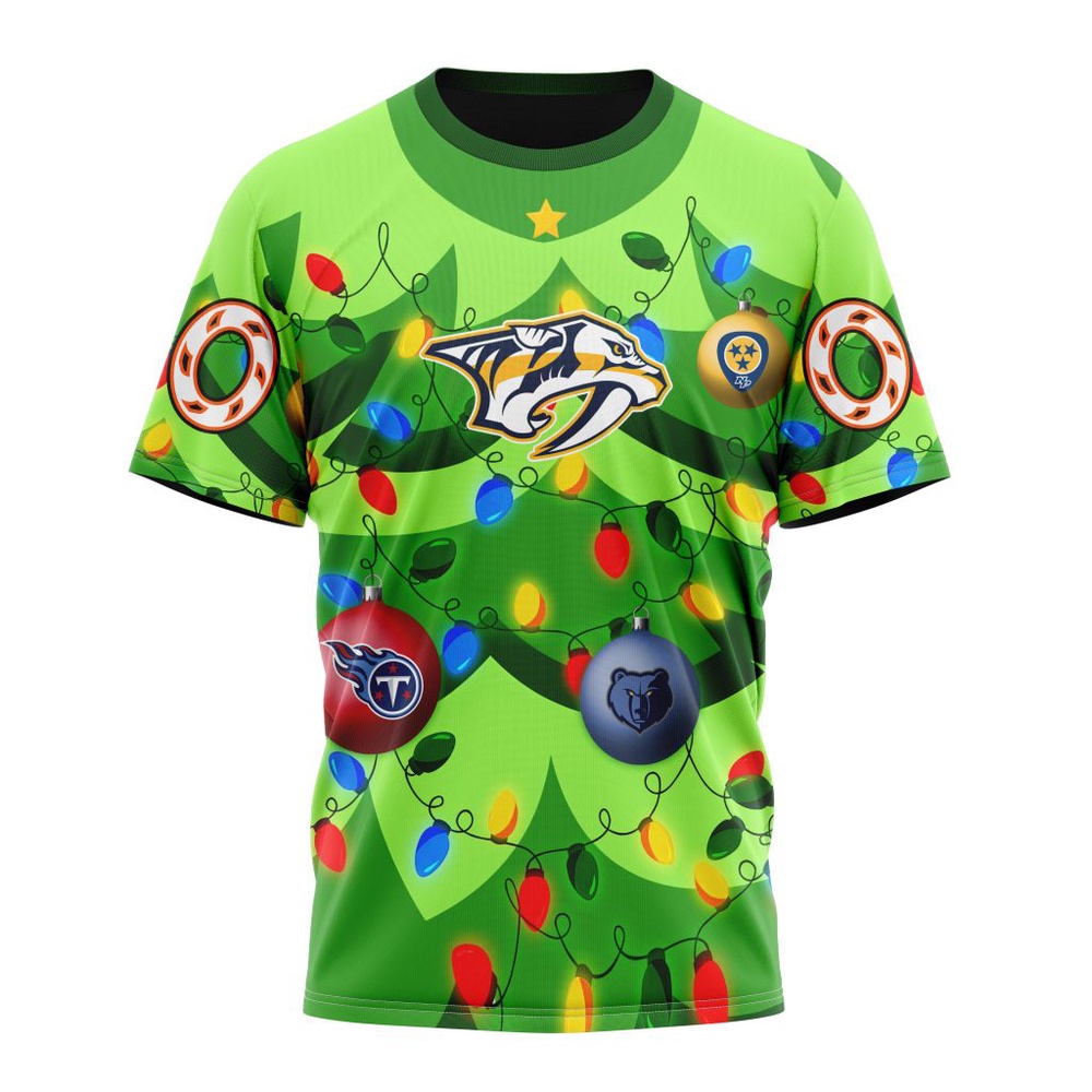 NHL Nashville Predators Specialized Christmass Tree Color And City's Sport Teams Hoodie, T Shirt, NHL 3D Shirt NHL Nashville Predators Specialized Christmass Tree Color And City's Sport Teams Hoodie, T Shirt, NHL 3D Shirt
