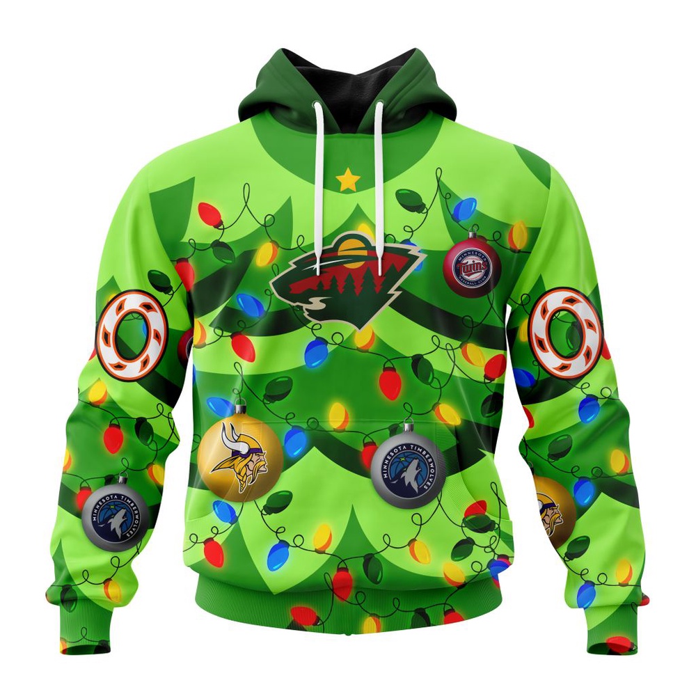 NHL Minnesota Wild Specialized Christmass Tree Color And City's Sport Teams Hoodie, T Shirt, NHL 3D Shirt Nhl Minnesota Wild Specialized Christmass Tree Color And City S Sport Teams Hoodie T Shirt 1