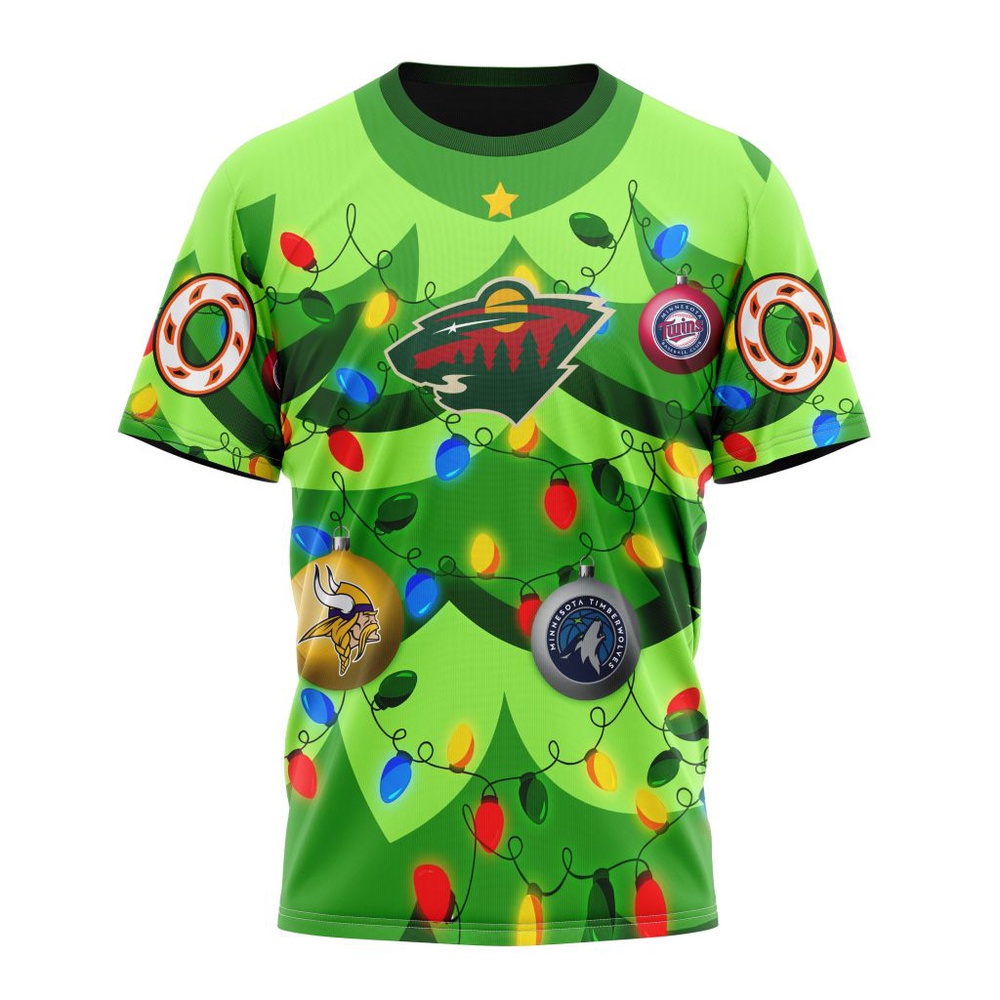 NHL Minnesota Wild Specialized Christmass Tree Color And City's Sport Teams Hoodie, T Shirt, NHL 3D Shirt NHL Minnesota Wild Specialized Christmass Tree Color And City's Sport Teams Hoodie, T Shirt, NHL 3D Shirt