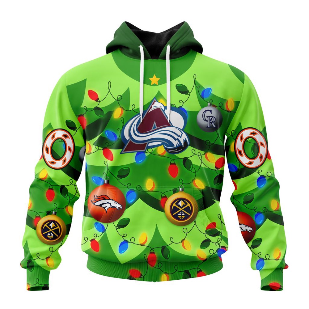 NHL Colorado Avalanche Specialized Christmass Tree Color And City's Sport Teams Hoodie, T Shirt, NHL 3D Shirt Nhl Colorado Avalanche Specialized Christmass Tree Color And City S Sport Teams Hoodie T Shirt 1