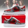 Aerosmith One More Time Tour Custom Air Force 1 Shoes, Red & Black Winged Skull Sneakers, Music Air Force 1 Shoes Aerosmith One More Time Tour Custom Air Force 1 Shoes Red Black Winged Skull Sneakers