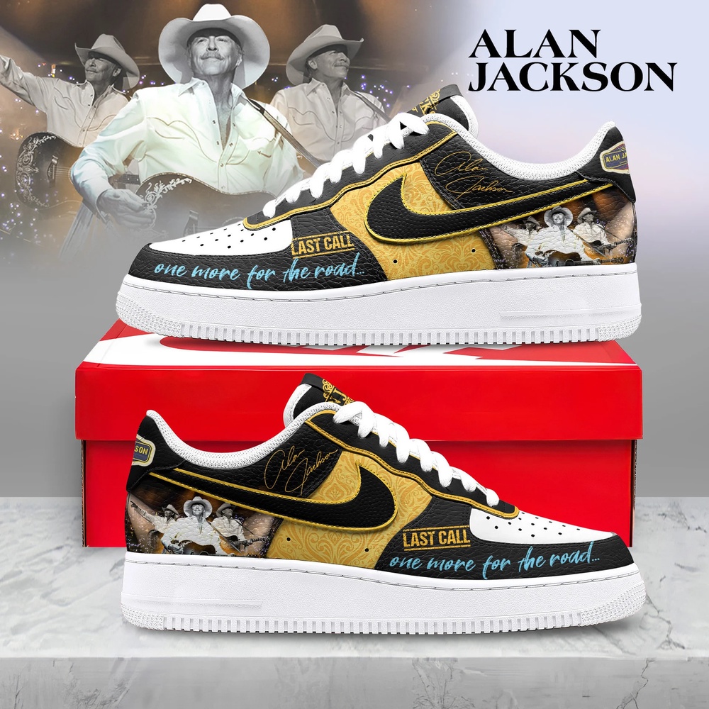 Alan Jackson Last Call One More For The Road Country Music Graphic Custom Air Force 1 Shoes, Music Air Force 1 Shoes Alan Jackson Last Call One More For The Road Country Music Graphic Custom Air Force 1 Shoes, Music Air Force 1 Shoes