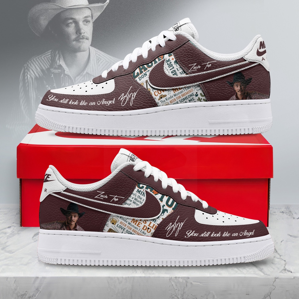 Zach Top You Still Look Like An Angel Vintage Country Music Graphic Air Force 1 Shoes, Music Air Force 1 Shoes Zach Top You Still Look Like An Angel Vintage Country Music Graphic Air Force 1 Shoes, Music Air Force 1 Shoes