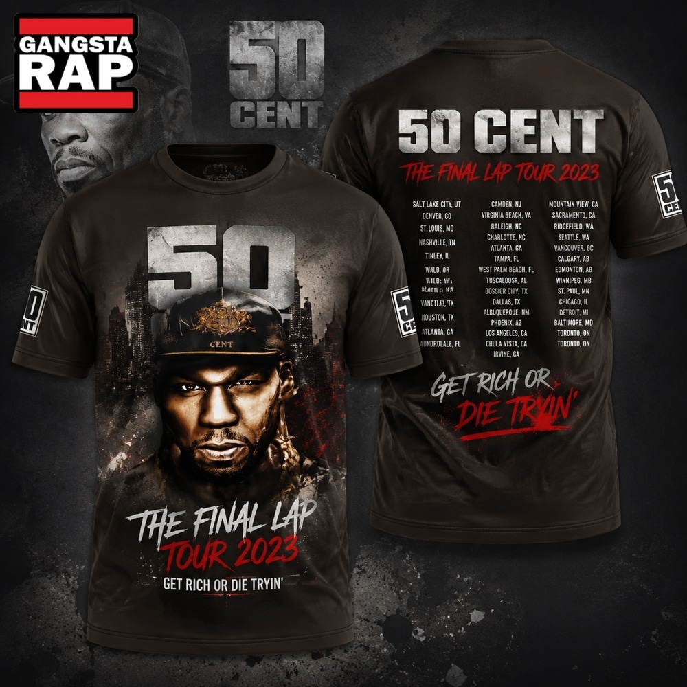 50 Cent The Final Lap Tour 3D Shirt, Trending 3D Music Shirt 50 Cent The Final Lap Tour 3D Shirt, Trending 3D Music Shirt