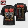 ACDC Angus Young Triangle Lightning Power Up Tour 2026 Vintage T Shirt, Trending 3D Music Shirt Acdc Angus Young Triangle Lightning Power UP Tour 2026 Vintage T Shirt