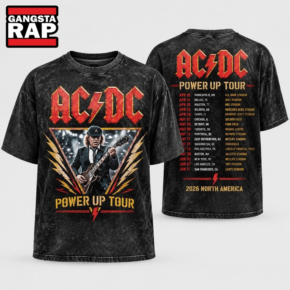 ACDC Angus Young Triangle Lightning Power Up Tour 2026 Vintage T Shirt, Trending 3D Music Shirt ACDC Angus Young Triangle Lightning Power Up Tour 2026 Vintage T Shirt, Trending 3D Music Shirt