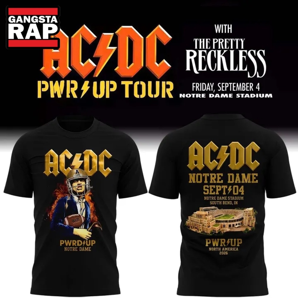 AC/DC PWR Up Fan Style Guide for 2026: Tips and Trends 2 ACDC PWR UP Tour Notre Dame 2026 New Design 3D Shirt, Trending 3D Music Shirt