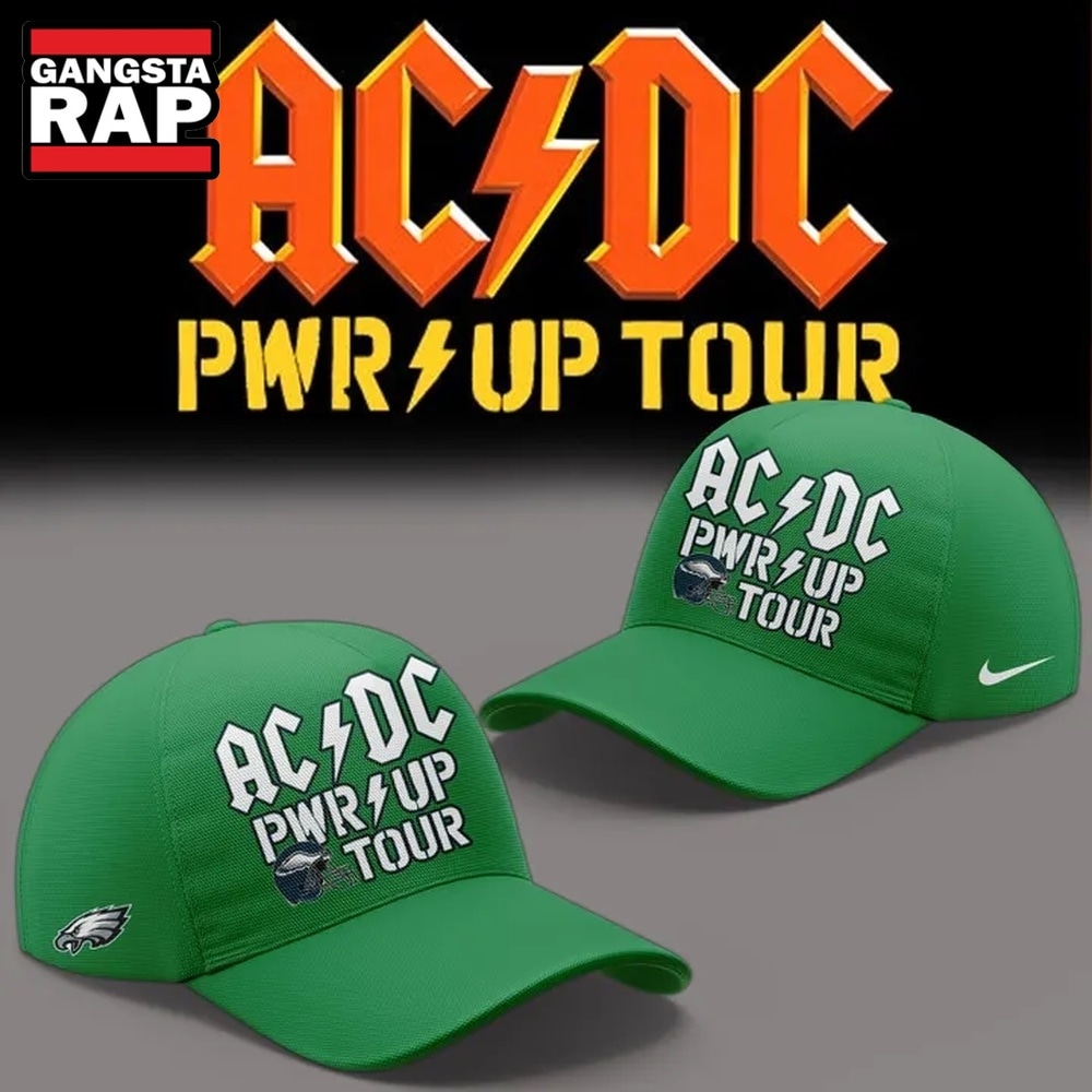 ACDC x Philadelphia Eagles POWER UP TOUR 2026 Newest Classic Cap, Trendy Music Baseball Cap ACDC x Philadelphia Eagles POWER UP TOUR 2026 Newest Classic Cap, Trendy Music Baseball Cap