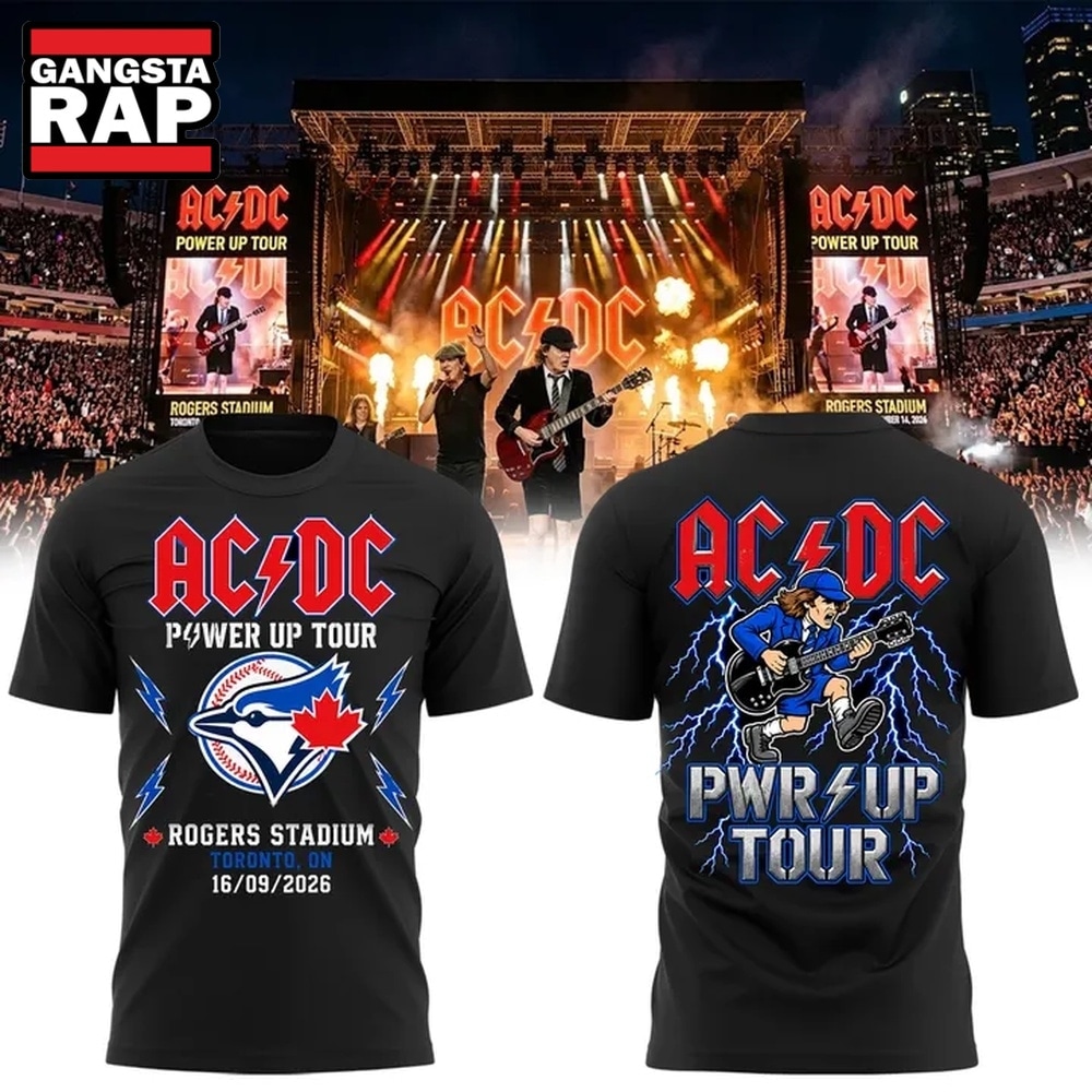 ACDC x Toronto Blue Jays Power Up Tour 2026 Rogers Stadium Toronto T Shirt, Trending 3D Music Shirt ACDC x Toronto Blue Jays Power Up Tour 2026 Rogers Stadium Toronto T Shirt, Trending 3D Music Shirt