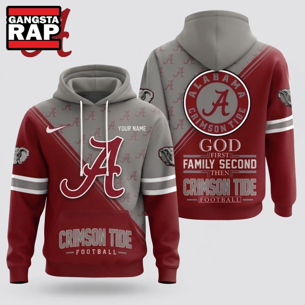 Alabama Crimson Tide 2026 NCAA Personalized Faith Family Football Hoodie, NCAA 3D Shirt Alabama Crimson Tide 2026 NCAA Personalized Faith Family Football Hoodie, NCAA 3D Shirt