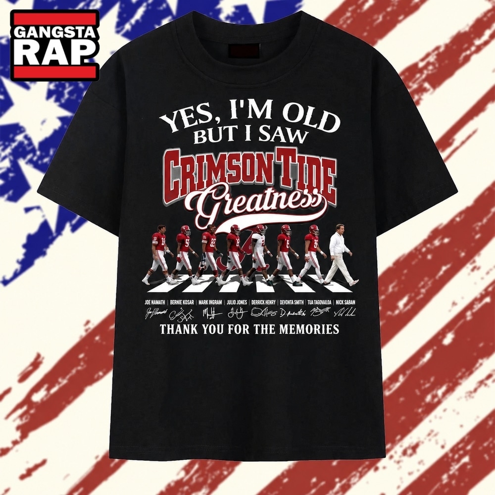 Alabama Crimson Tide Greatness Abbey Road Signatures Football 2026 T Shirt, Trending 2D Shirt Alabama Crimson Tide Greatness Abbey Road Signatures Football 2026 T Shirt, Trending 2D Shirt