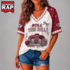 Alabama Crimson Tide NCAA Floral Stadium Bow V Neck 3D T Shirt, NCAA V Neck T-Shirt 2 Alabama Crimson Tide NCAA Floral Stadium Bow V Neck 3D T Shirt, NCAA V Neck T-Shirt Alabama Crimson Tide Ncaa Floral Stadium Bow V Neck 3D T Shirt