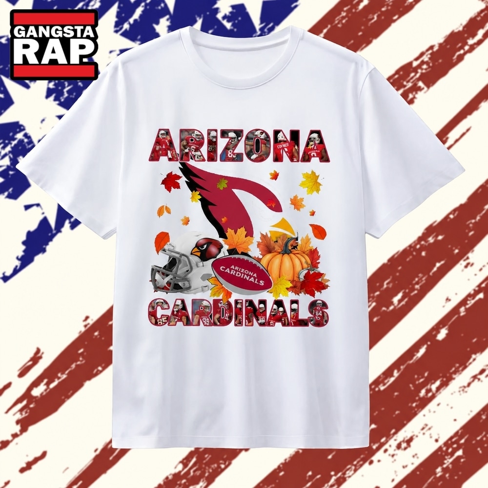 Arizona Cardinals Football Autumn Fall Pumpkin Graphic T Shirt, Trending 2D Shirt Arizona Cardinals Football Autumn Fall Pumpkin Graphic T Shirt