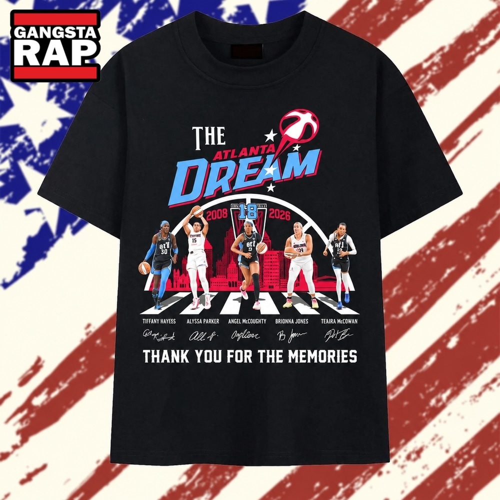 Atlanta Dream 18th Anniversary 2008 2026 Thank You For The Memories Graphic T Shirt, Trending 2D Shirt Atlanta Dream 18th Anniversary 2008 2026 Thank You For The Memories Graphic T Shirt