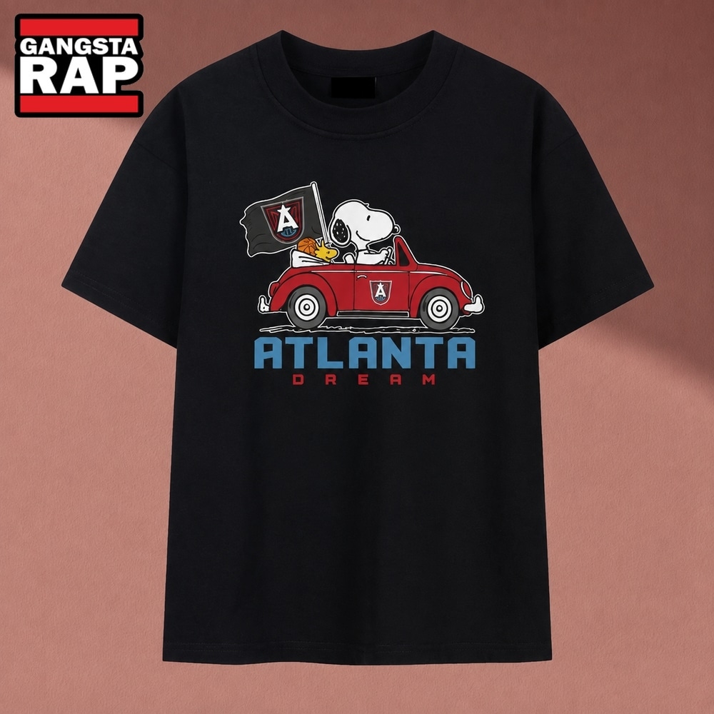 Atlanta Dream Snoopy Red Car Cute Basketball Fan T Shirt, Music 2D Shirt Atlanta Dream Snoopy Red Car Cute Basketball Fan T Shirt, Music 2D Shirt
