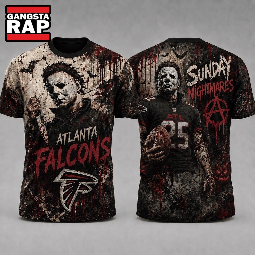 Atlanta Falcons NFL Michael Myers Sunday Nightmares Horror Halloween 3D T Shirt, Football New Design Shirt Atlanta Falcons NFL Michael Myers Sunday Nightmares Horror Halloween 3D T Shirt, Football New Design Shirt