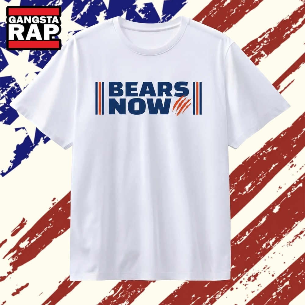 Bears Now Chicago Bears Logo NFL Football T Shirt, Trending 2D Shirt Bears Now Chicago Bears Logo Nfl Football T Shirt