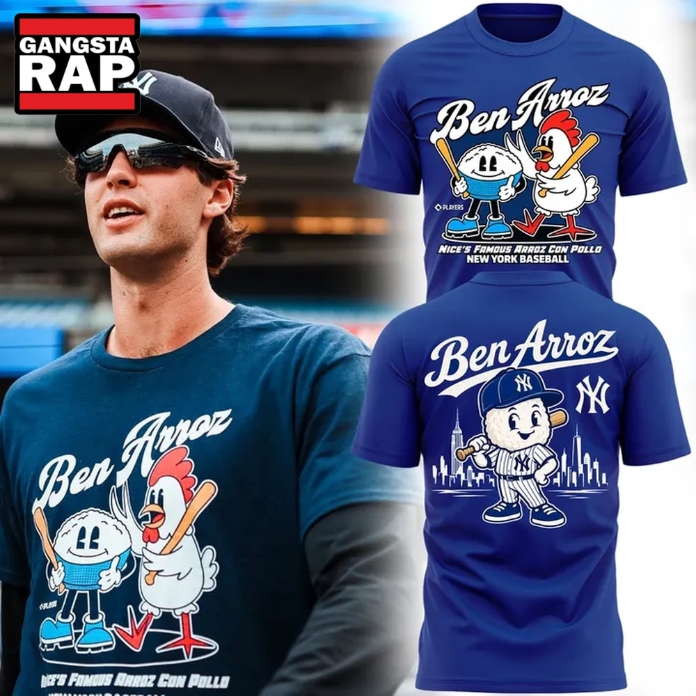 Ben Arroz Players Nice’s Famous Arroz Con Pollo New York Yankees Baseball T Shirt, Trending Design Shirt Ben Arroz Players Nice S Famous Arroz Con Pollo New York Yankees Baseball T Shirt
