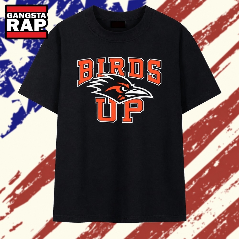 Birds Up UTSA Roadrunners Logo University of Texas at San Antonio T Shirt, Trending 2D Shirt Birds UP Utsa Roadrunners Logo University OF Texas AT San Antonio T Shirt