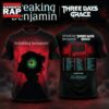 Breaking Benjamin Three Days Grace 2025 Tour 3D T Shirt, Trending 3D Music Shirt Breaking Benjamin Three Days Grace 2025 Tour 3D T Shirt