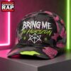 Bring Me The Horizon Neon Chaos Camo Classic Cap, Trendy Music Baseball Cap Bring ME The Horizon Neon Chaos Camo Classic Cap
