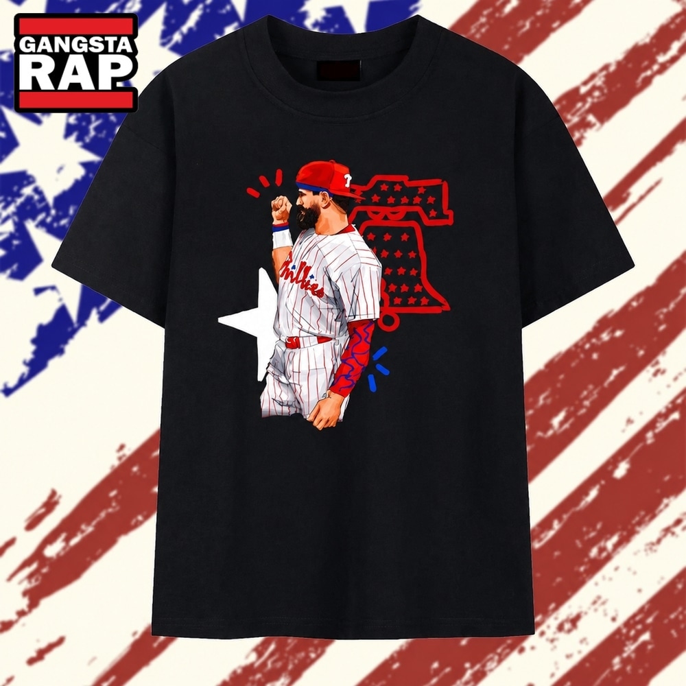 Bryce Harper Philadelphia Phillies MLB Baseball T Shirt, Trending 2D Shirt Bryce Harper Philadelphia Phillies Mlb Baseball T Shirt