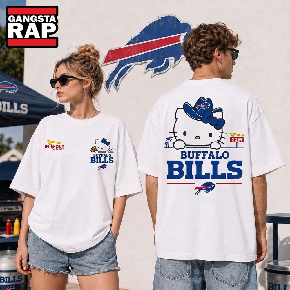 Buffalo Bills NFL Kitty Burger Game Day Unisex 3D Shirt, Football New Design Shirt Buffalo Bills NFL Kitty Burger Game Day Unisex 3D Shirt, Football New Design Shirt