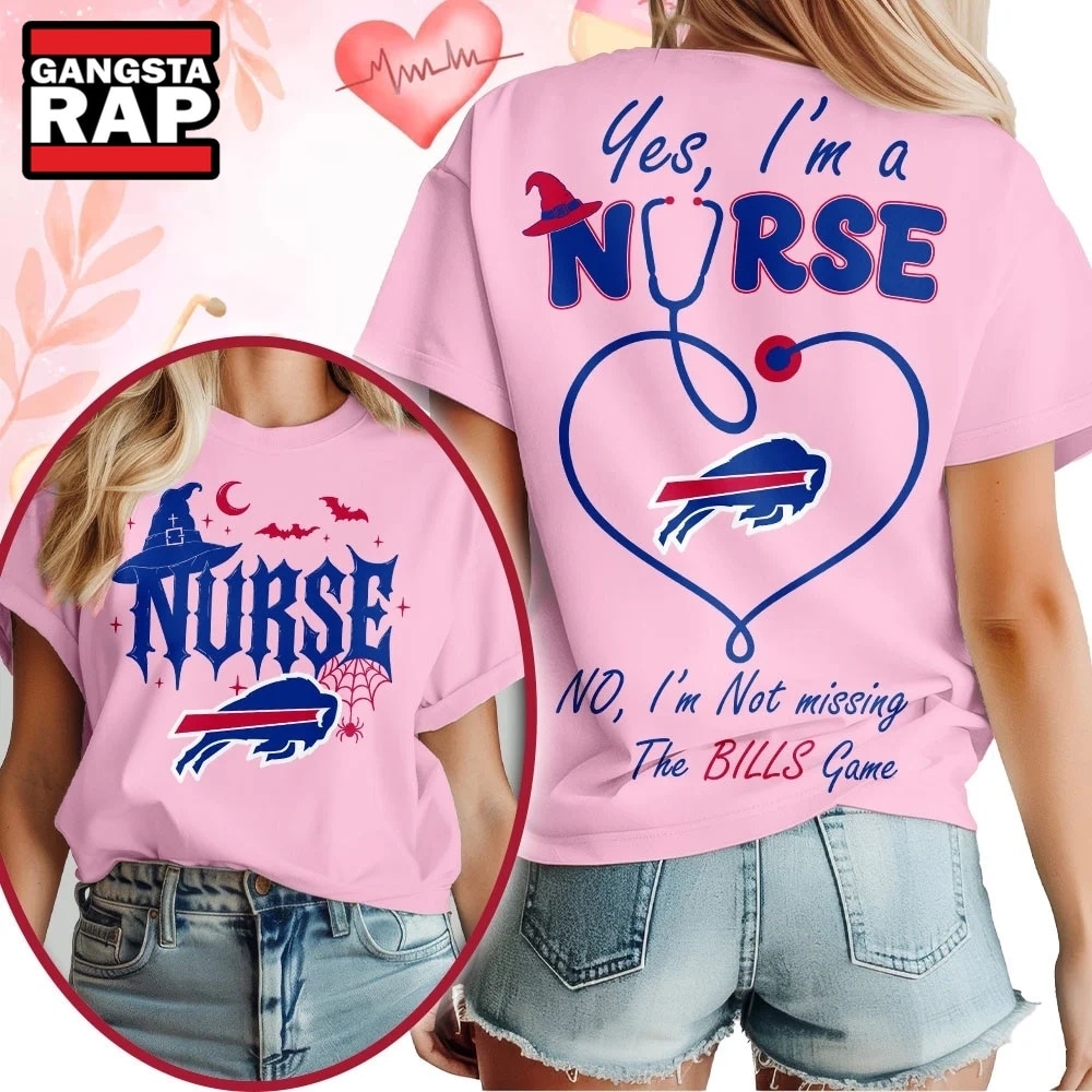 Buffalo Bills NFL Night Shift Never Misses Game Day Halloween Nurse Unisex 3D Shirt, Football New Design Shirt Buffalo Bills NFL Night Shift Never Misses Game Day Halloween Nurse Unisex 3D Shirt, Football New Design Shirt