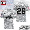 Buffalo Bills NFL Salute to Service Custom Name & Number Camo 3D Shirt, Football New Design Shirt Buffalo Bills Nfl Salute TO Service Custom Name Number Camo 3D Shirt