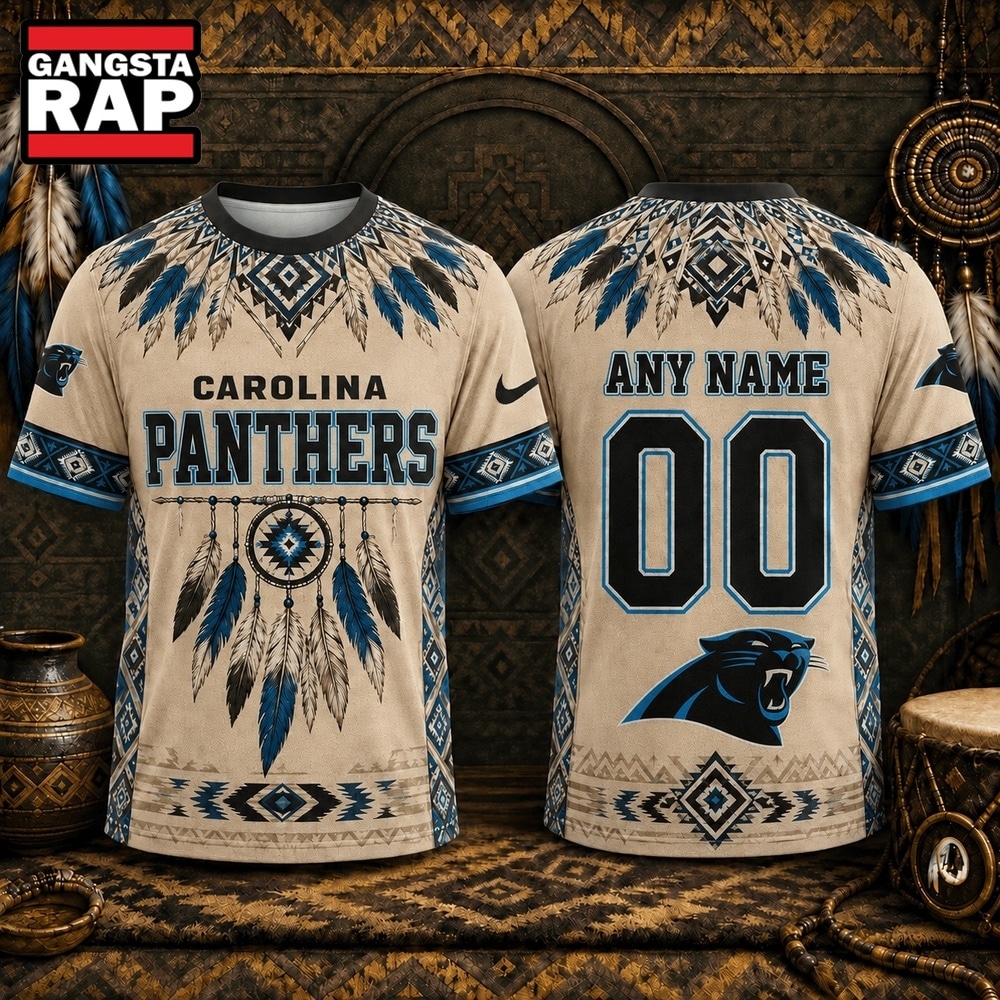 Carolina Panthers 2026 NFL Native American Heritage 3D Shirt, Football New Design Shirt Carolina Panthers 2026 Nfl Native American Heritage 3D Shirt