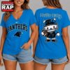Carolina Panthers NFL Hello Kitty Football V Neck T Shirt, NFL V Neck T-Shirt 3 Carolina Panthers NFL Hello Kitty Football V Neck T Shirt, NFL V Neck T-Shirt Carolina Panthers Nfl Hello Kitty Football V Neck T Shirt
