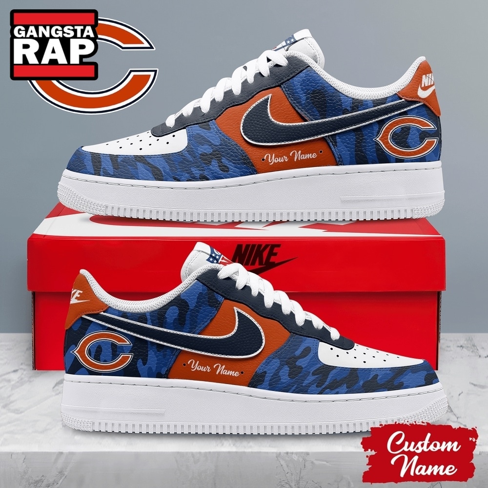 Chicago Bears NFL End Zone Energy Air Force 1 Sneaker Shoes, NFL Air Force 1 Shoes Chicago Bears NFL End Zone Energy Air Force 1 Sneaker Shoes, NFL Air Force 1 Shoes