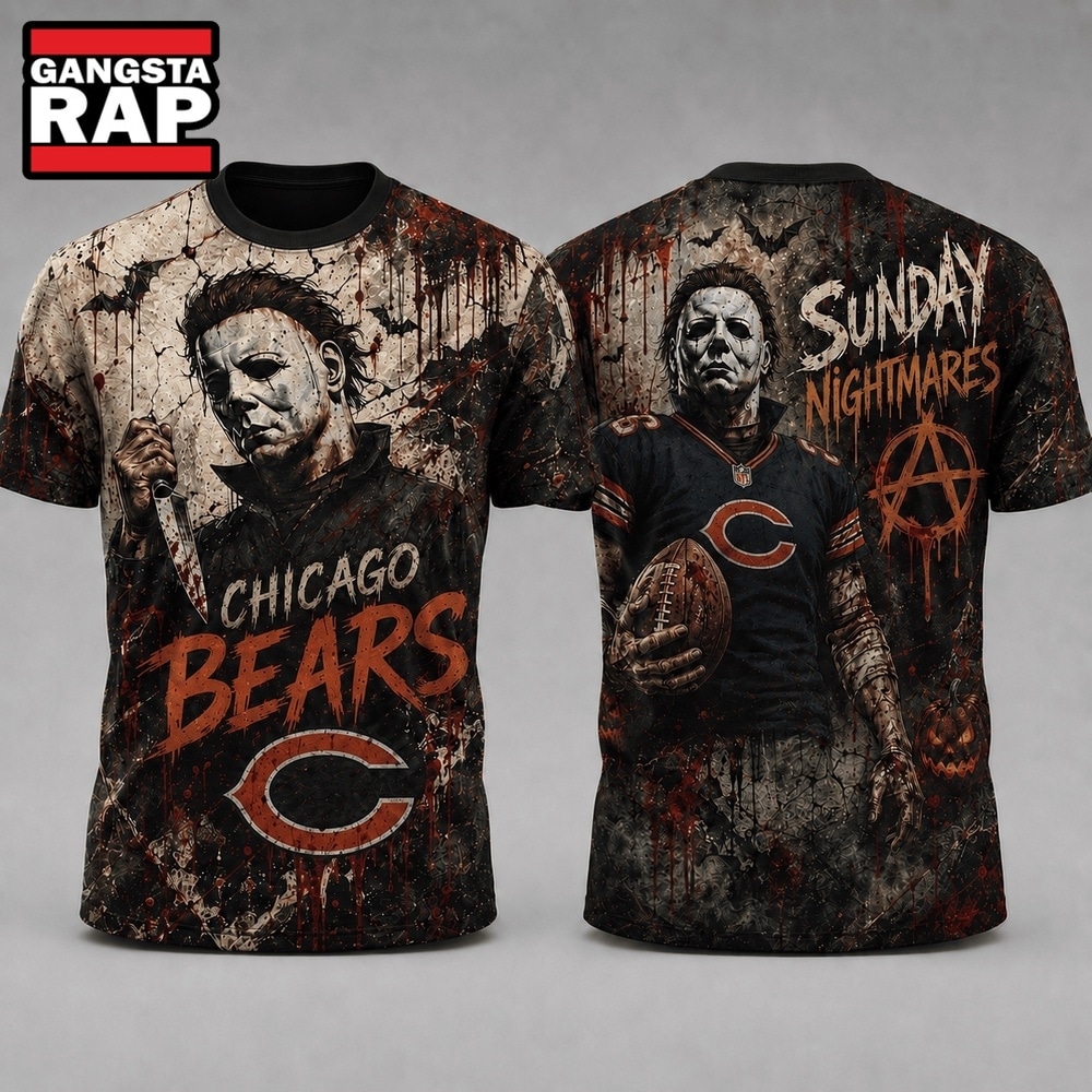 Chicago Bears NFL Michael Myers Sunday Nightmares Horror Halloween 3D T Shirt, Football New Design Shirt Chicago Bears NFL Michael Myers Sunday Nightmares Horror Halloween 3D T Shirt, Football New Design Shirt