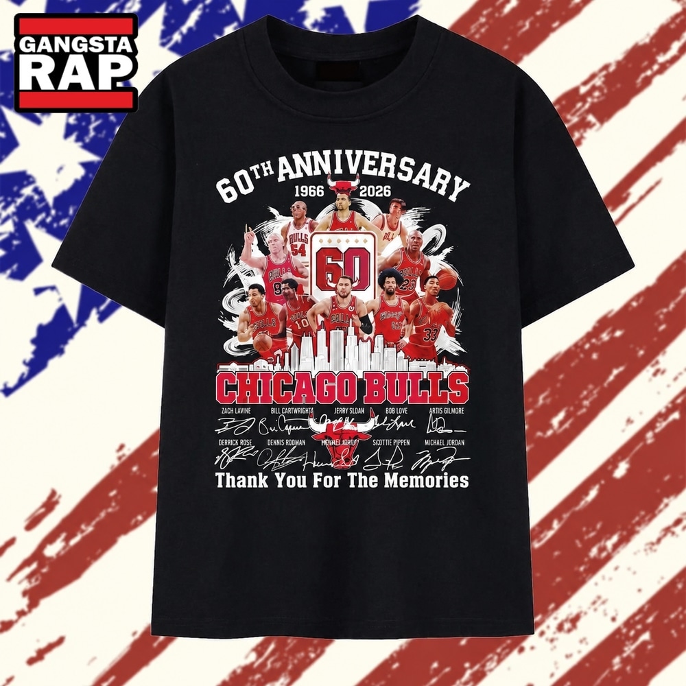 Chicago Bulls 60th Anniversary 1966 2026 Signatures Vintage T Shirt, Trending 2D Shirt Chicago Bulls 60th Anniversary 1966 2026 Signatures Vintage T Shirt, Trending 2D Shirt