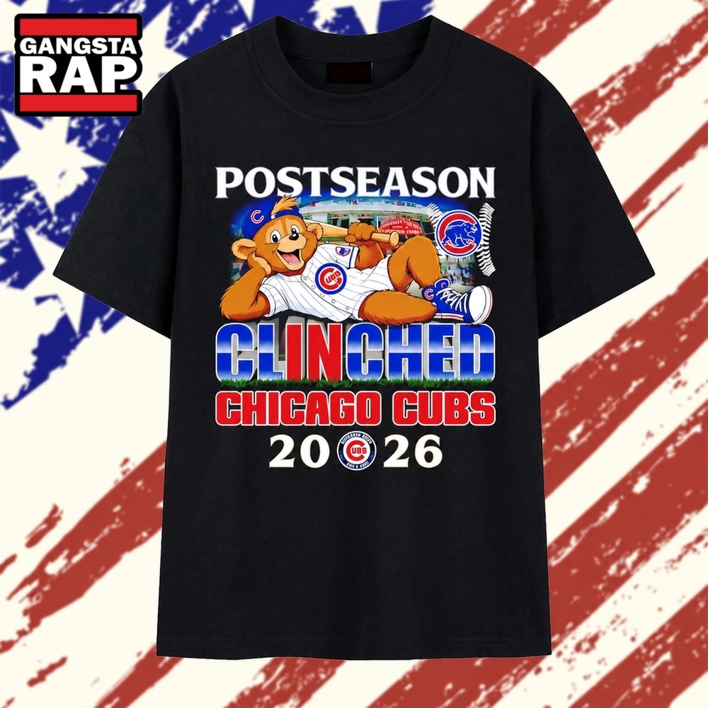 Chicago Cubs Postseason Clinched 2026 Wrigley Field T Shirt, Trending 2D Shirt Chicago Cubs Postseason Clinched 2026 Wrigley Field T Shirt, Trending 2D Shirt