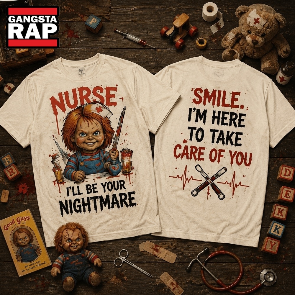 Chucky Nurse I’ll Be Your Nightmare 3D Shirt, Trending 3D Music Shirt Chucky Nurse I LL BE Your Nightmare 3D Shirt