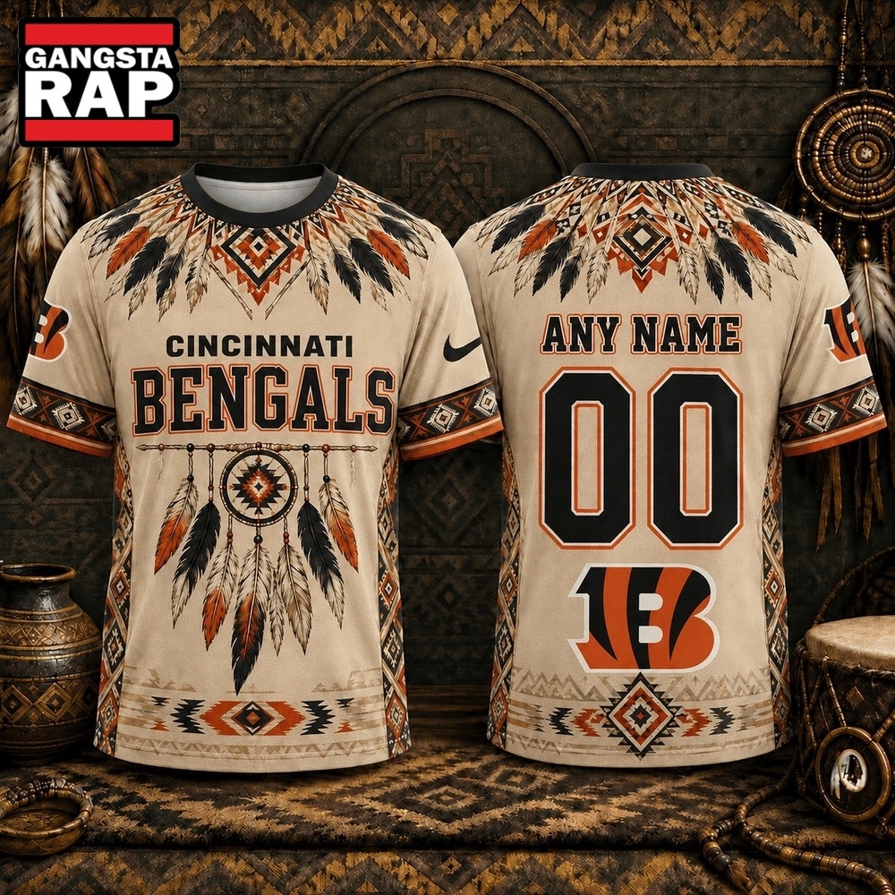 Cincinnati Bengals 2026 NFL Native American Heritage 3D Shirt, Football New Design Shirt Cincinnati Bengals 2026 Nfl Native American Heritage 3D Shirt