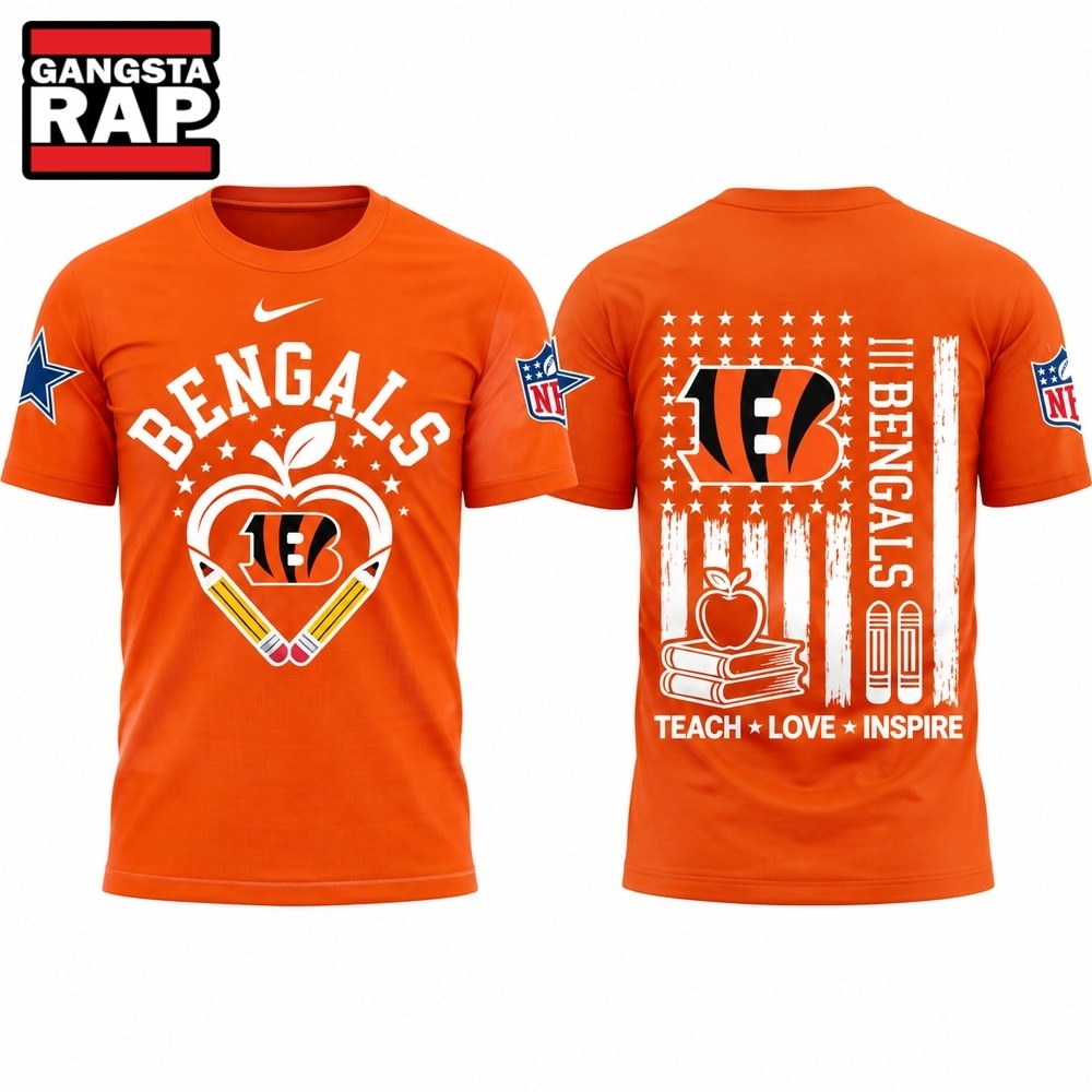 Cincinnati Bengals x Teacher Appreciation Night 2026 Limited Edition T Shirt, Trending Design Shirt Cincinnati Bengals X Teacher Appreciation Night 2026 Limited Edition T Shirt