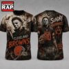Cleveland Browns NFL Michael Myers Sunday Nightmares Horror Halloween 3D T Shirt, Football New Design Shirt 3 Cleveland Browns NFL Michael Myers Sunday Nightmares Horror Halloween 3D T Shirt, Football New Design Shirt Cleveland Browns Nfl Michael Myers Sunday Nightmares Horror Halloween 3D T Shirt