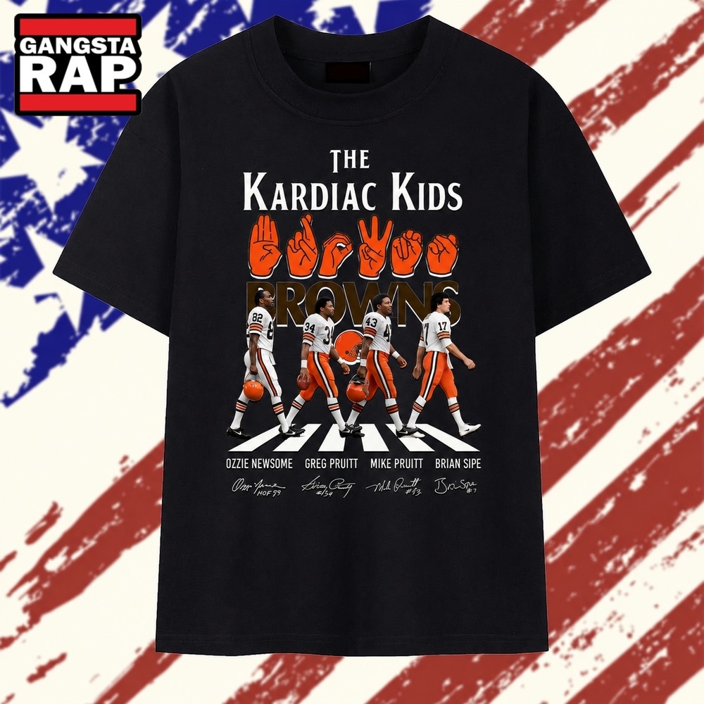 Cleveland Browns The Kardiac Kids Signatures Abbey Road T Shirt, Trending 2D Shirt Cleveland Browns The Kardiac Kids Signatures Abbey Road T Shirt, Trending 2D Shirt