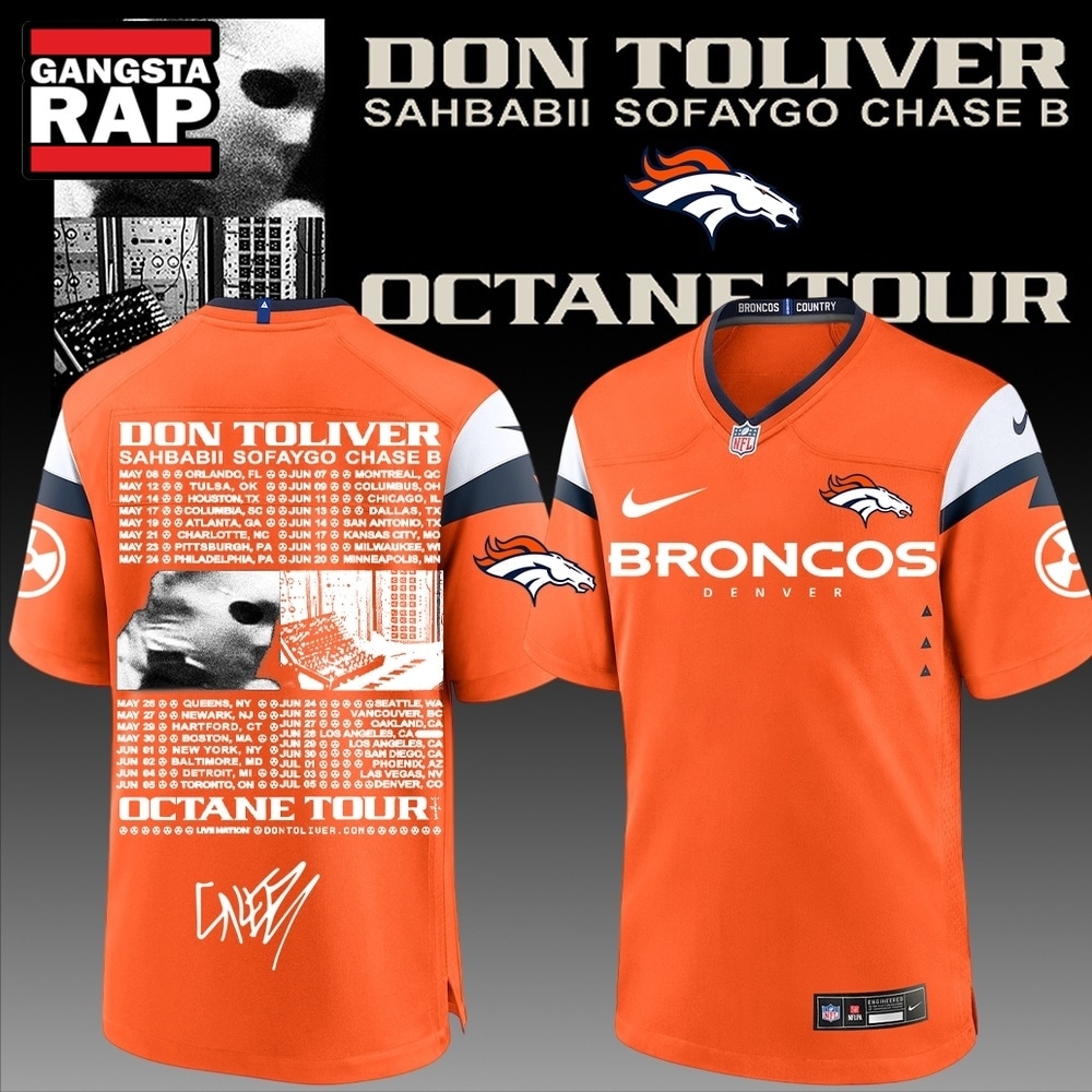 Cleveland Browns x Don Toliver Octane Tour Football Jersey, Trending Football Jersey Cleveland Browns X Don Toliver Octane Tour Football Jersey