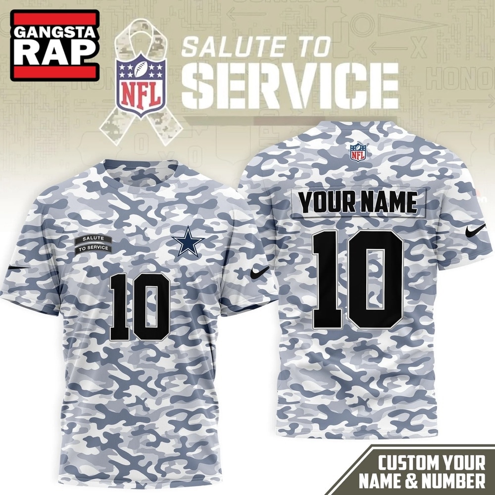 Dallas Cowboys 2026 NFL Salute to Service Camo New Design 3D Shirt, Football New Design Shirt Dallas Cowboys 2026 Nfl Salute TO Service Camo New Design 3D Shirt