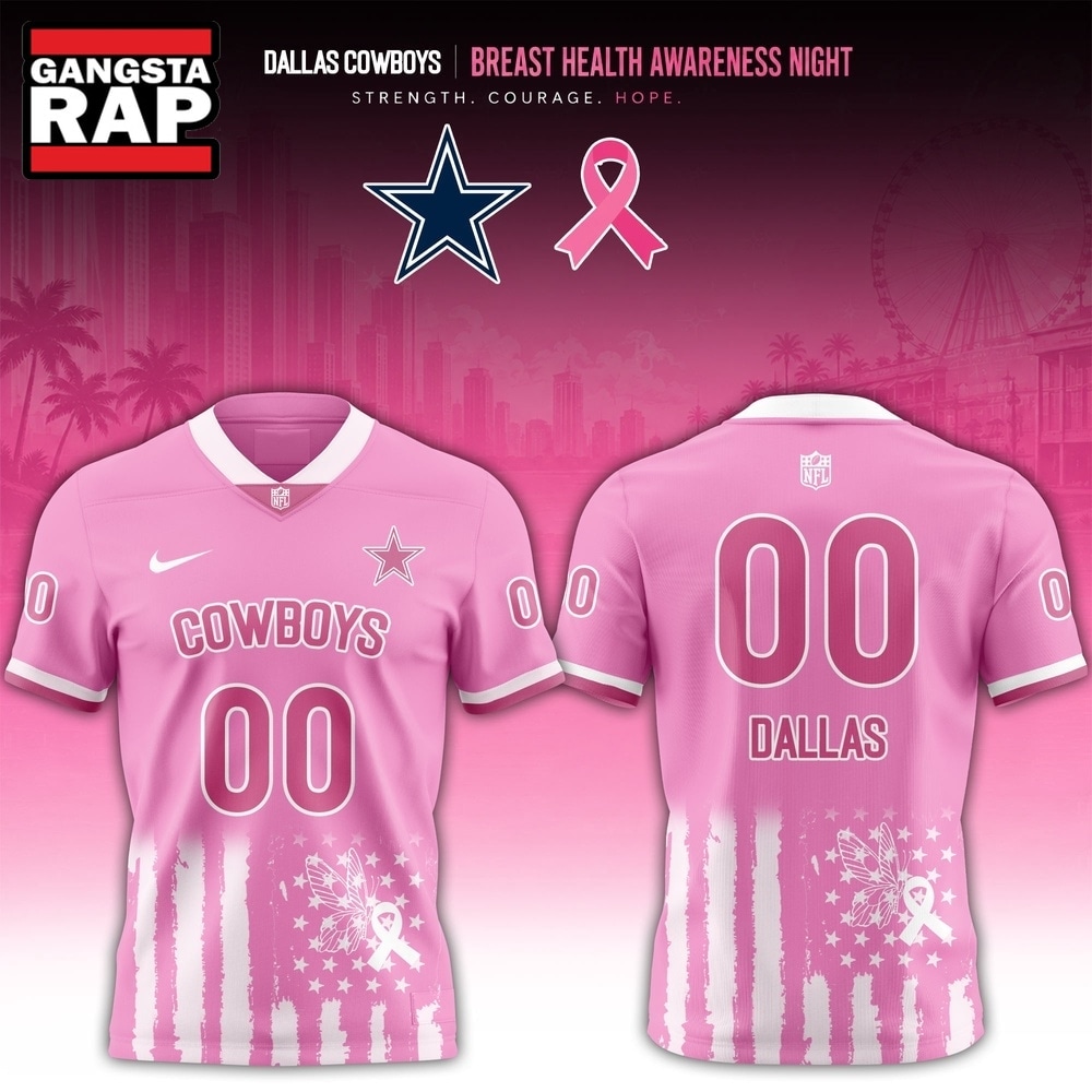 Dallas Cowboys 2026 x Breast Health Awareness Night Limited Edition Football Jersey, Trending Football Jersey Dallas Cowboys 2026 X Breast Health Awareness Night Limited Edition Football Jersey