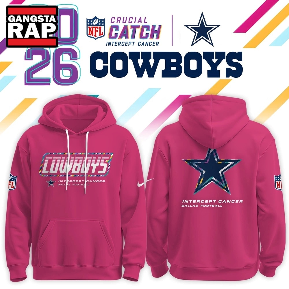 Dallas Cowboys Crucial Catch 2026 Pink Limited Edition Hoodie Shirt, Trending Design Shirt Dallas Cowboys Crucial Catch 2026 Pink Limited Edition Hoodie Shirt, Trending Design Shirt
