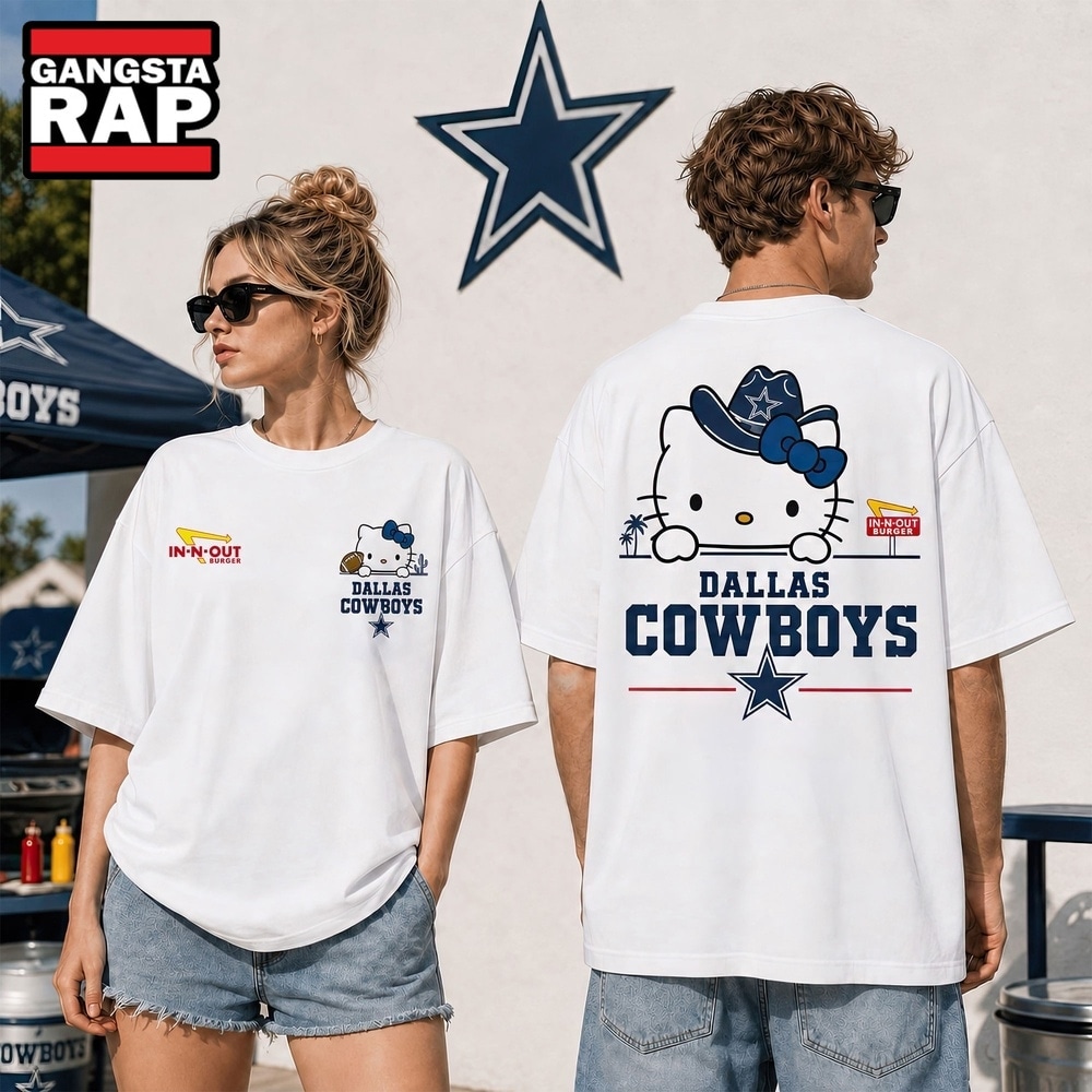 Dallas Cowboys NFL Kitty Burger Game Day Unisex 3D Shirt, Football New Design Shirt Dallas Cowboys NFL Kitty Burger Game Day Unisex 3D Shirt, Football New Design Shirt