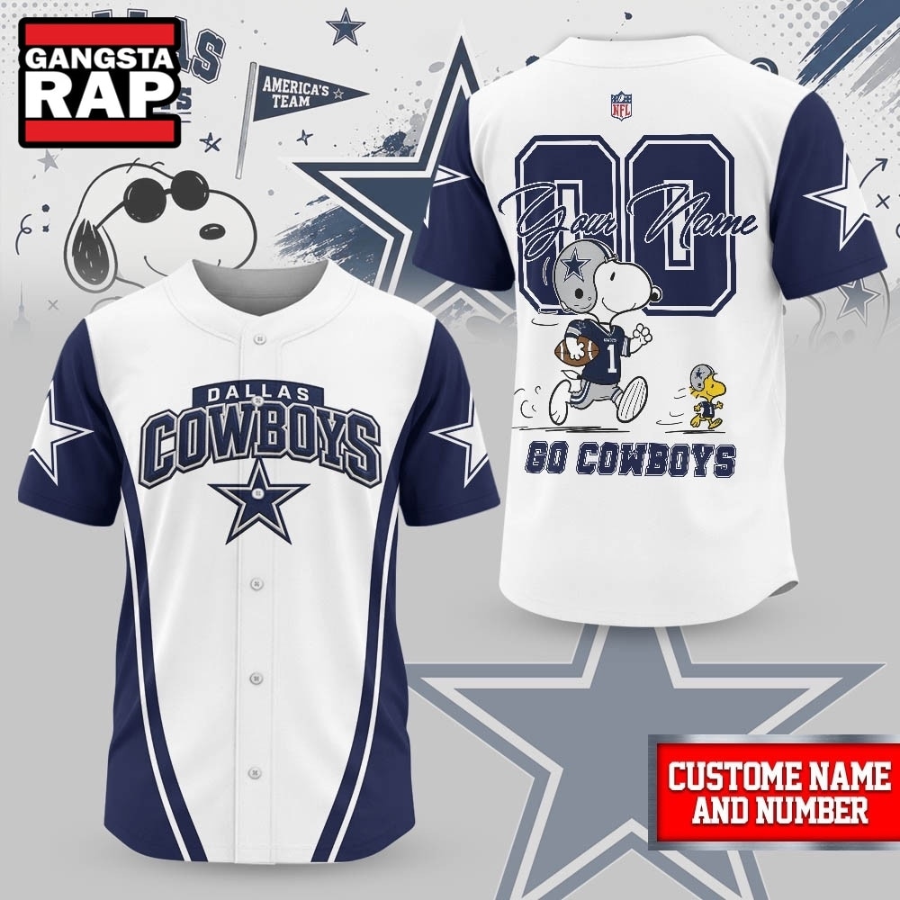 Dallas Cowboys NFL Snoopy Ultimate Game Day Personalized Jersey Shirt, NFL Baseball Jersey Dallas Cowboys NFL Snoopy Ultimate Game Day Personalized Jersey Shirt, NFL Baseball Jersey