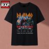 Def Leppard 50 Years 1972 2027 Signatures Graphic Rock T Shirt, Music 2D Shirt Def Leppard 50 Years 1972 2027 Signatures Graphic Rock T Shirt