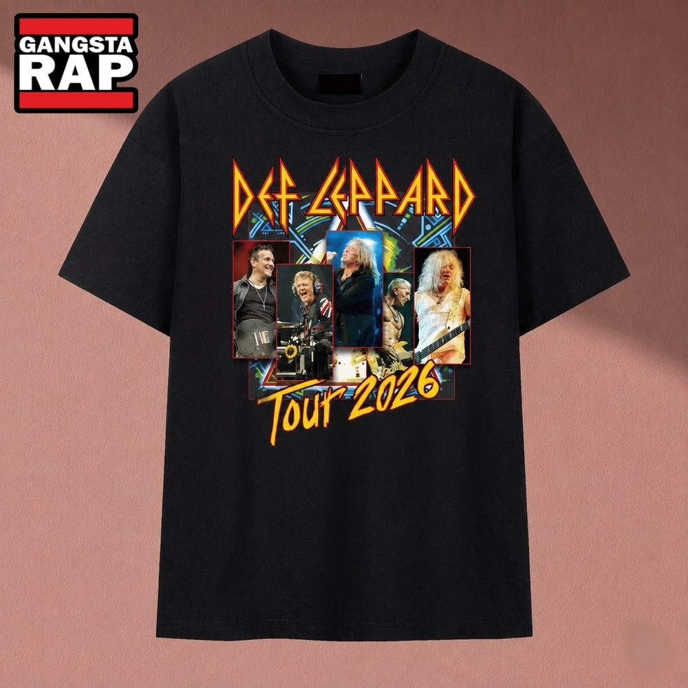 Def Leppard Tour 2026 Photo Collage Rock Band T Shirt, Music 2D Shirt Def Leppard Tour 2026 Photo Collage Rock Band T Shirt, Music 2D Shirt